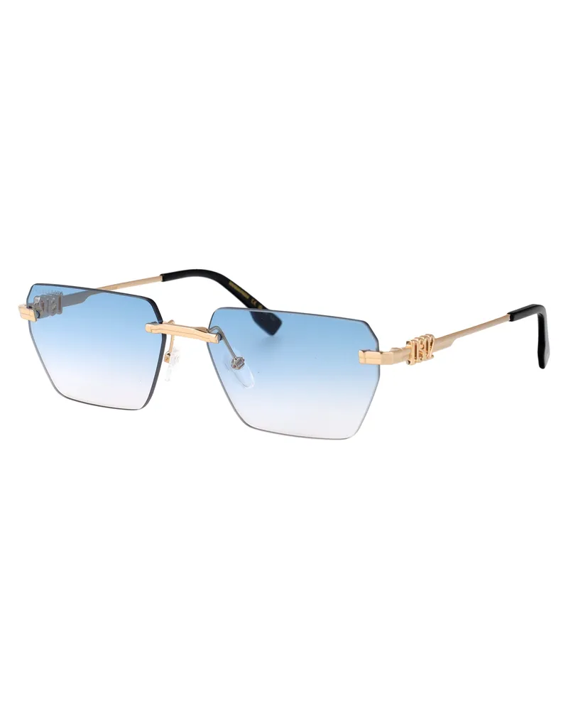 Dsquared2 Men's Sunglasses D20102-S Gold-Blue Metal Gold/blue Gold