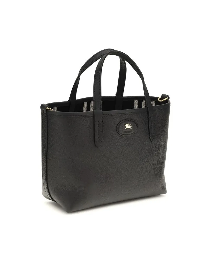 Burberry Women's Black Calf Leather Bos Taurus Shoulder Bag Black
