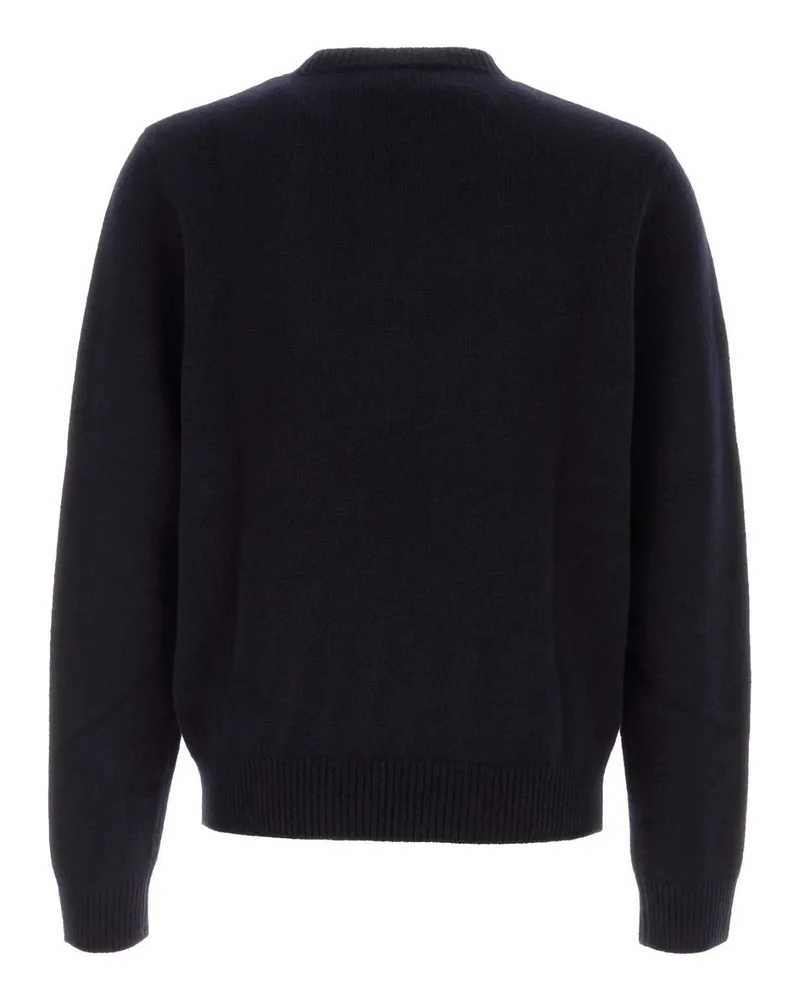 A.P.C. Men Midnight Blue Wool Edmond Sweater Darknavy Exterior: Maglieria Navy