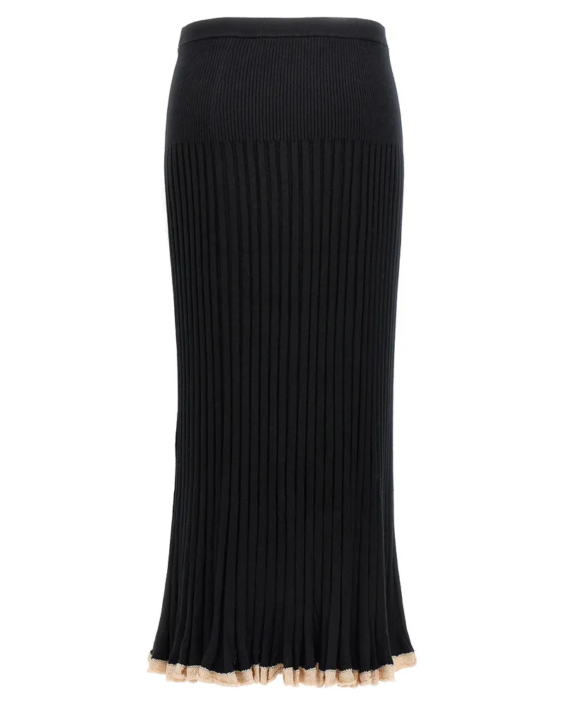 Proenza Schouler Women's Black Silk Midi Skirt Black
