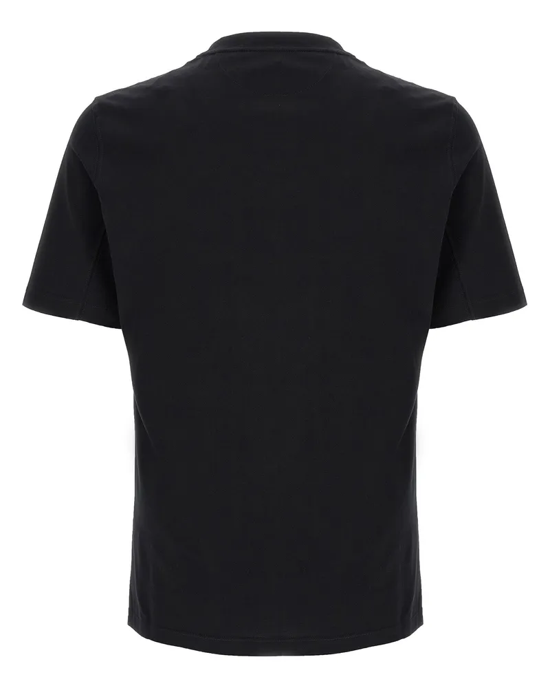 Brunello Cucinelli Men's Black Cotton T-Shirt Black