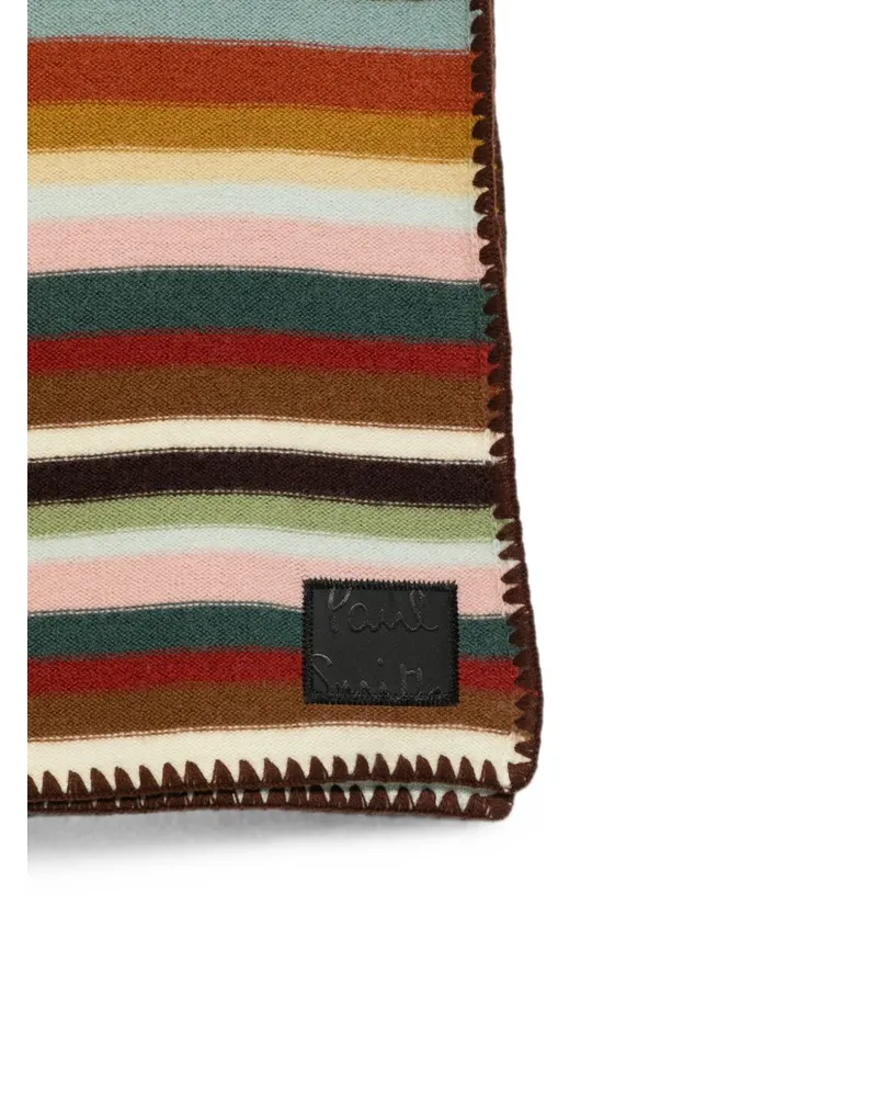 Paul Smith Striped Wool Scarf — Multicolor Multicolor