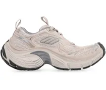 Mesh Low-Top Sneaker — Gray