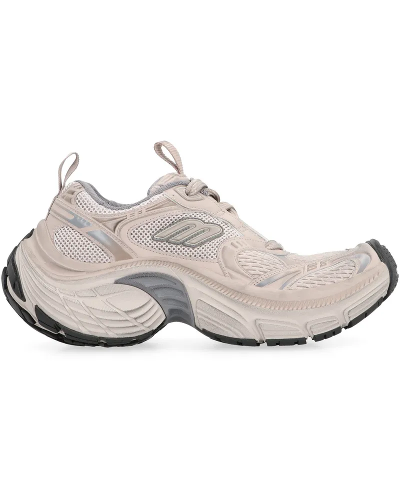 Balenciaga Women's Fabric Low-Top Sneakers Gray Upper: Polyurethane Trainers Gray
