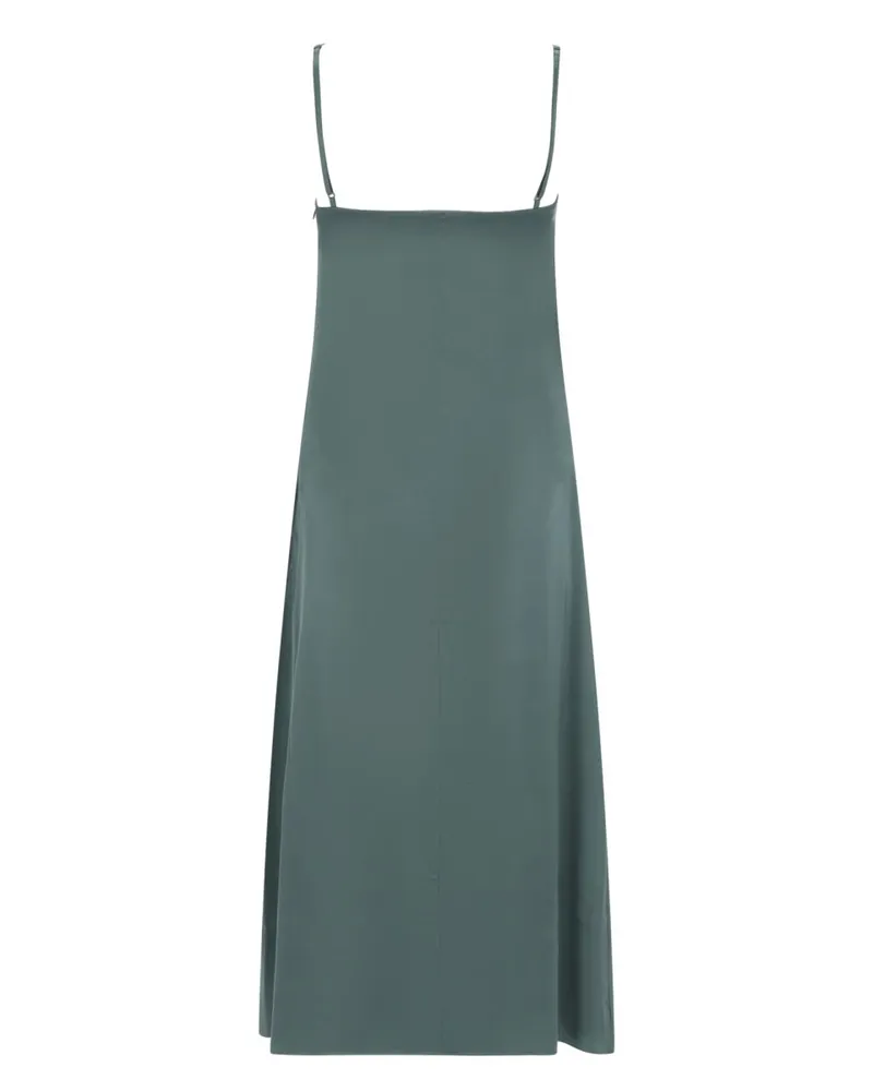 Acne Studios Satin Viscose Dress — Green Green