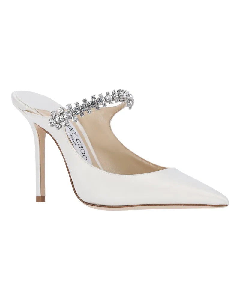 Jimmy Choo Women's With Heel White Outer: Textile High Shoes White