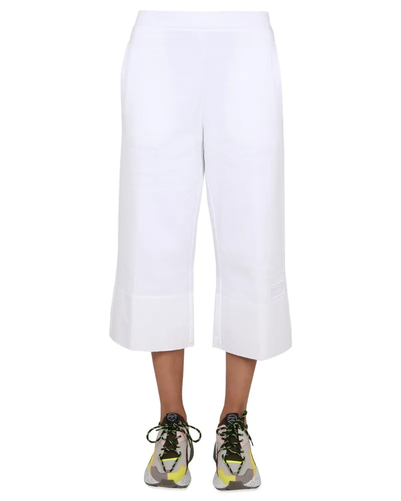 Stella McCartney Logo-Embroidered Trousers — White White