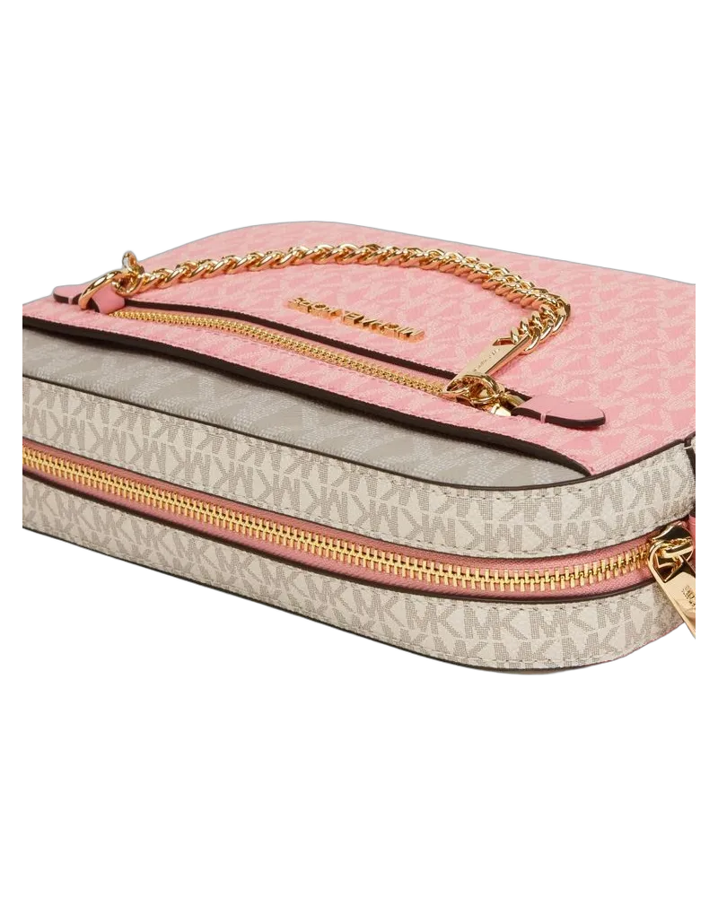 Michael Kors Women's Crossbody Bag Carnation Multi Polyvinyl Chloride Crossbody-bags Pink