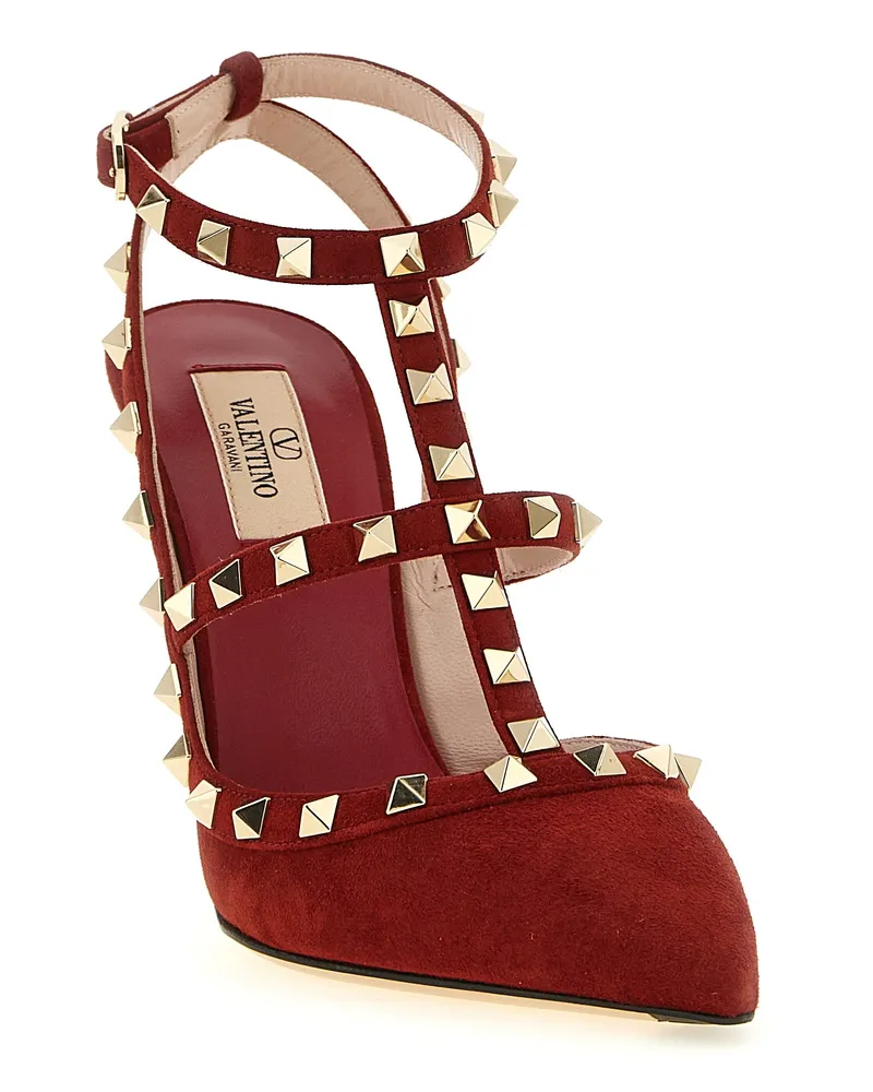 Valentino Garavani Women's Multicolor Calfskin High Heel Pumps Red