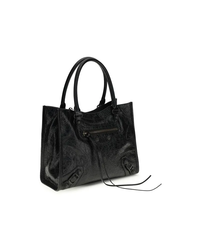 Balenciaga Women's Black Lamb Ovis Aries Shoulder Bag Black
