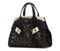 Women's Hug Mini Top Handle Bag Black Calf