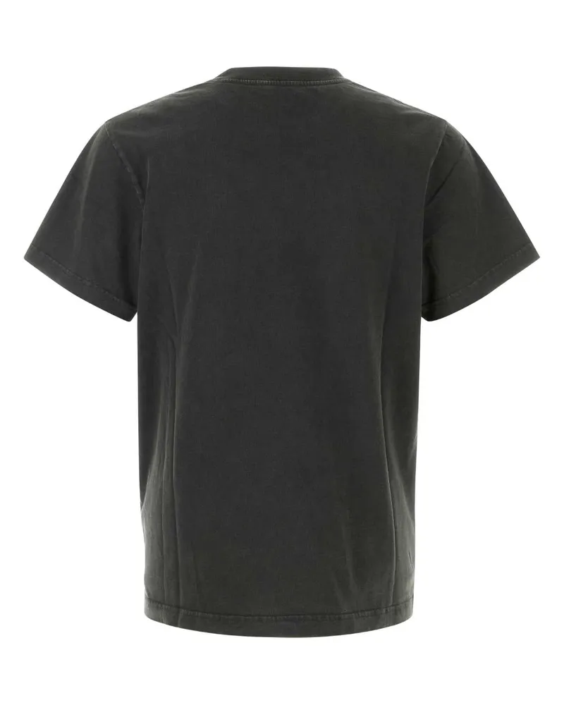 Entire Studios Men's Slate Cotton T-Shirt Washedblack Exterior Black