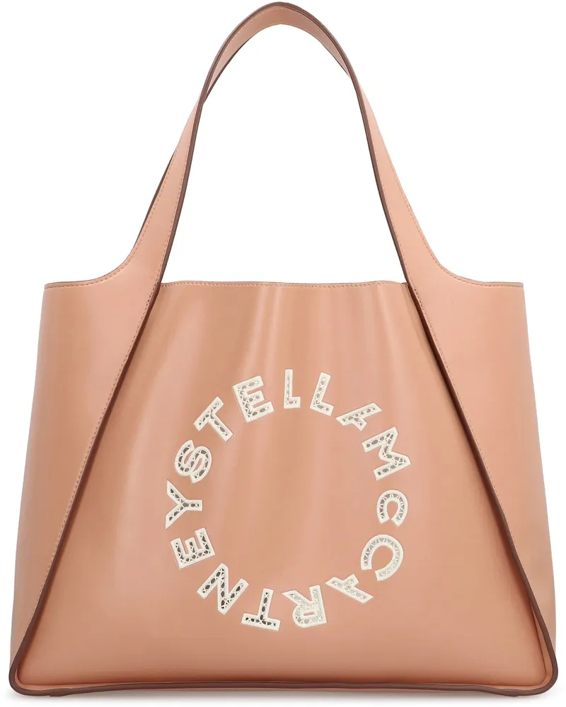 Stella McCartney Women's Logo Tote Bag Pink Polyurethane Pink