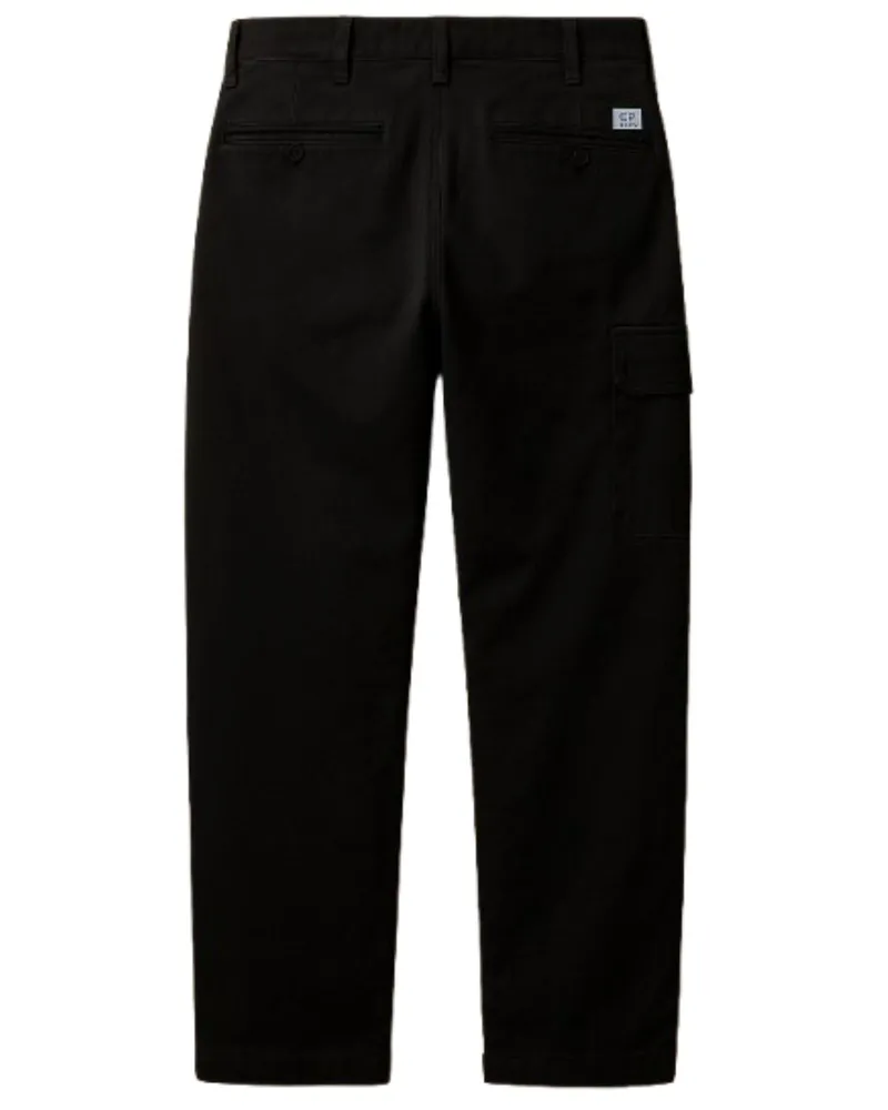 C.P. Company Men's Trousers Black Cotton Black