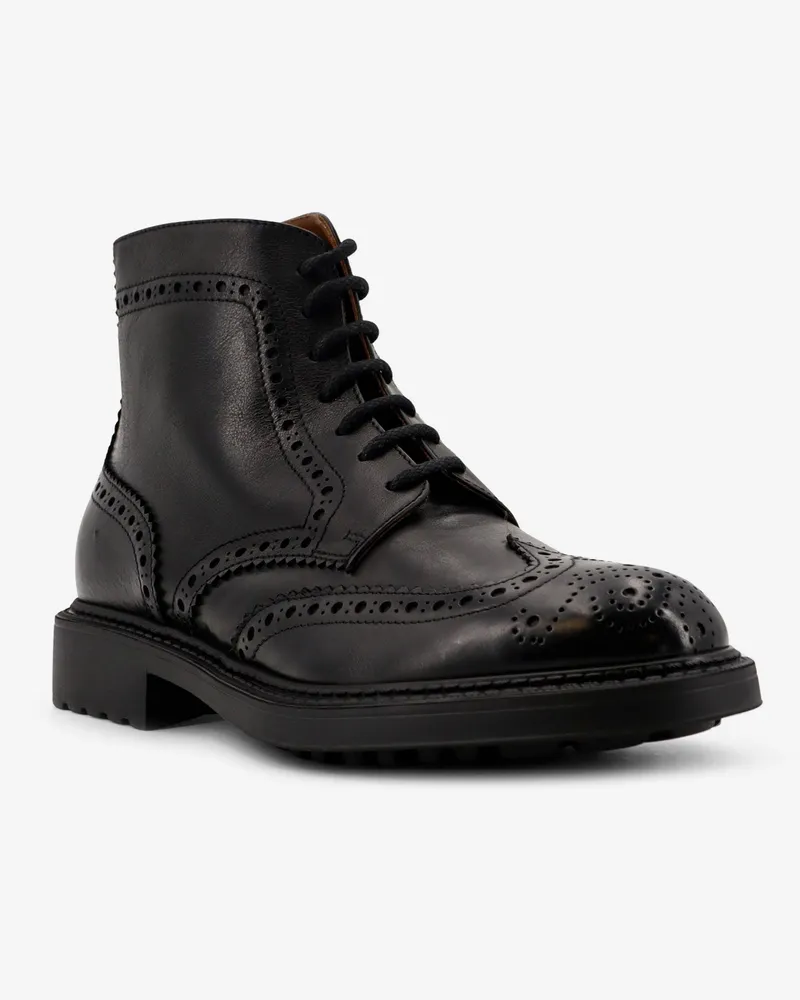 Doucal´s Men's Ankle Boots Triumph Leather Black Black