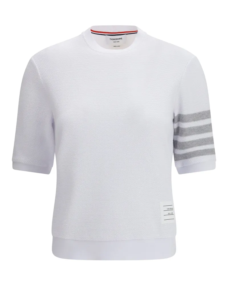 Thom Browne Women's T-Shirt Cotton White T-Shirts & Jerseys White