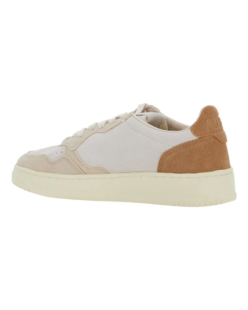 AUTRY Women's Sneakers Medalist Brown Suede Cow Leather Trainers Brown