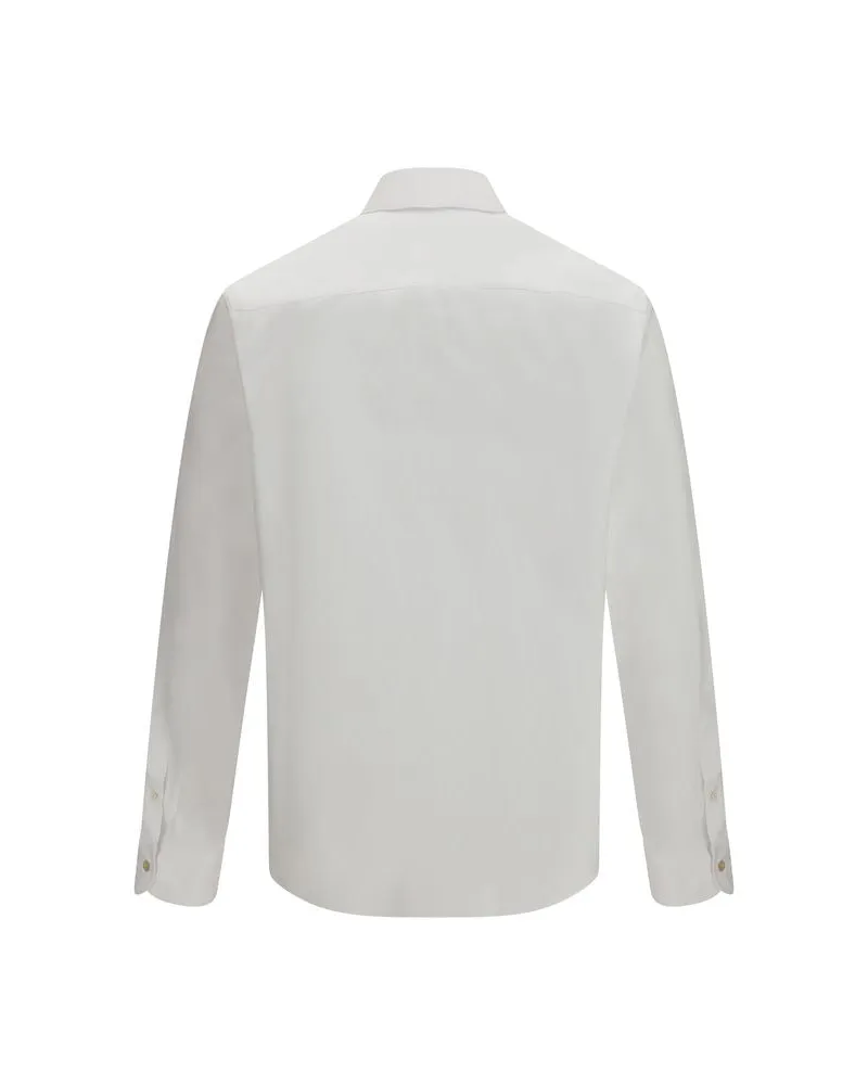 Valentino Garavani Men's White Cotton Dress Shirt White