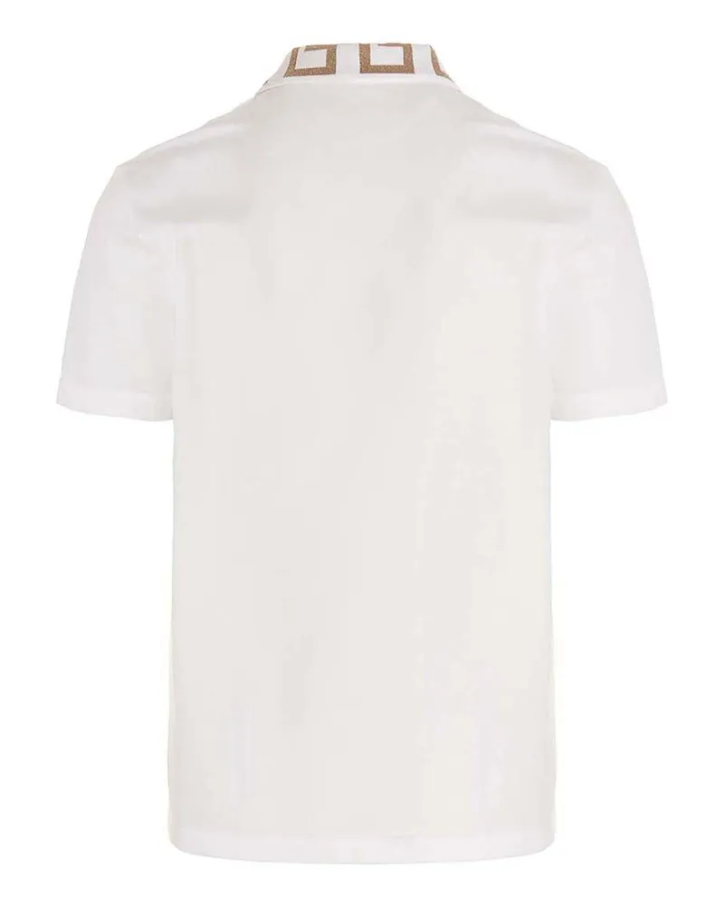 Versace Men's White Cotton Polo Shirt White