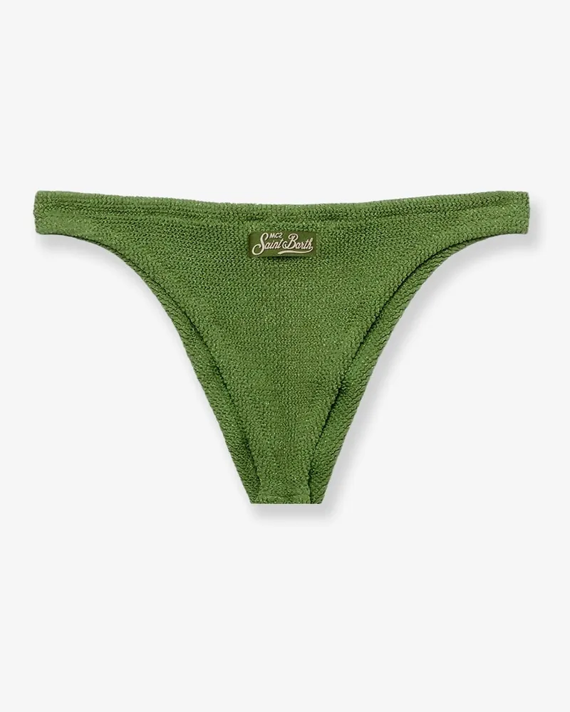 MC2 Saint Barth Women's Bikini Bottom Naomi Green Polyamide Swimwear Sea Clothing Green