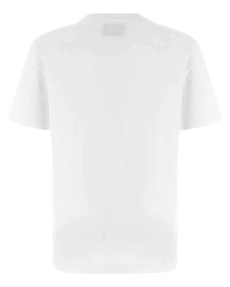 Golden Goose Men Bicolor Cotton T-Shirt White