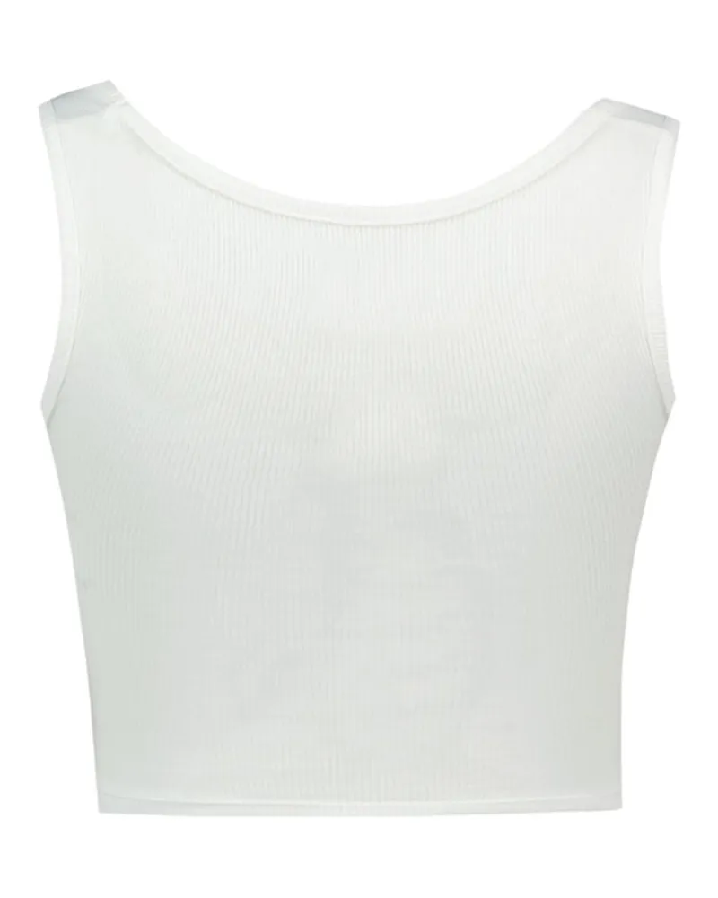 Vivienne Westwood Women's Cropped Rib Top Viscose White T-shirts White