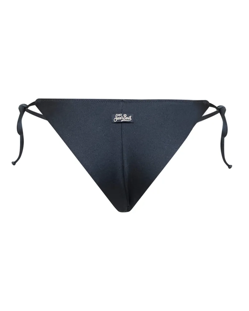 MC2 Saint Barth Women's Bikini Bottom Marielle Plate Blue Lycra Polyamide Swimwear Sea Clothing Blue