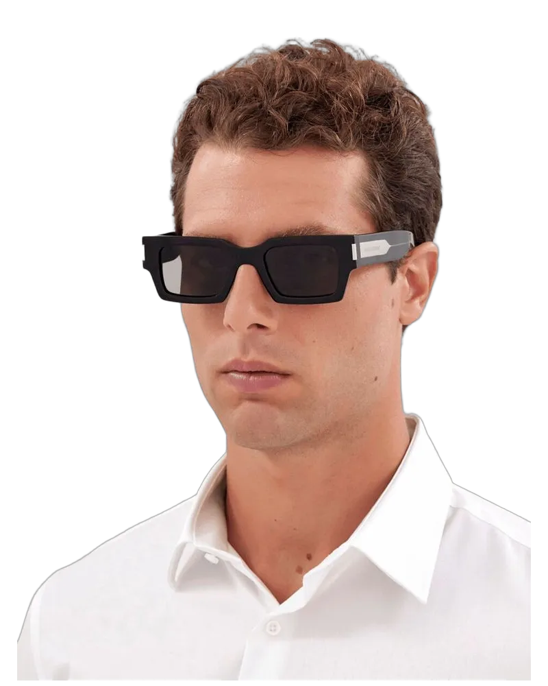 Saint Laurent Unisex Sunglasses Black-Grey Recycled Acetate Black