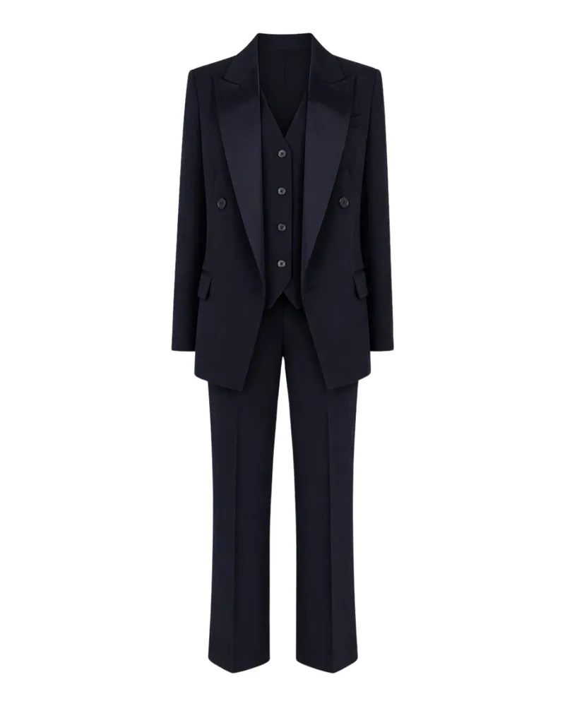 Max Mara Women's Suit Studio Blue Dress Navy