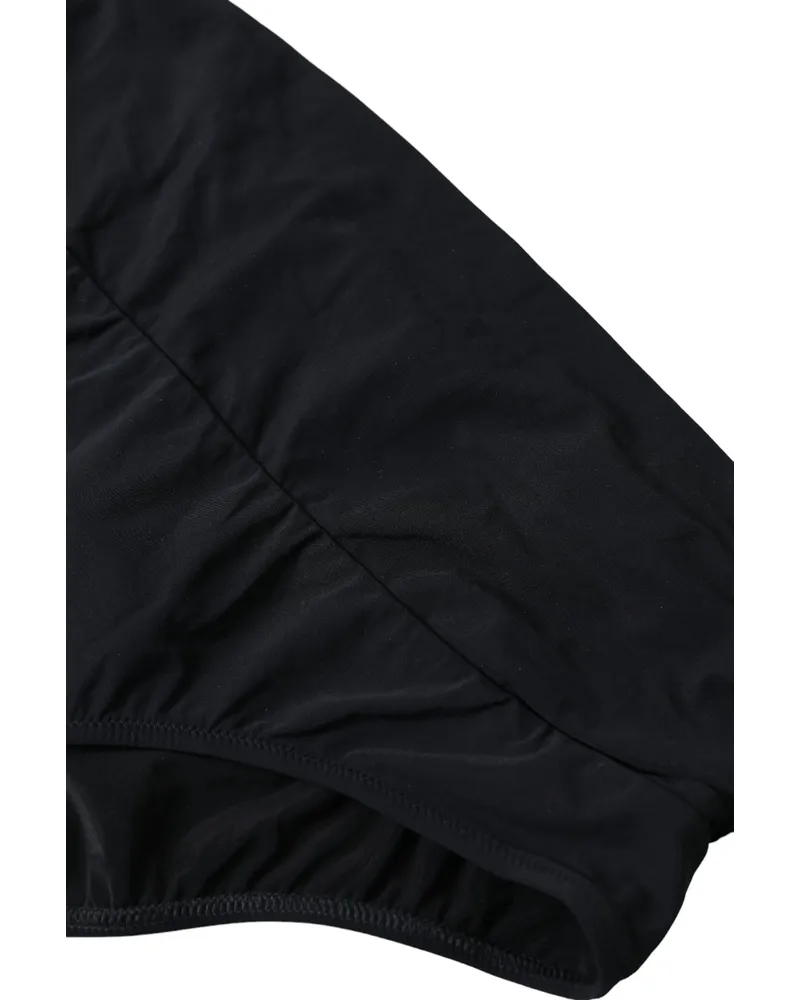 Dolce & Gabbana Women's Black Nylon Stretch Swimwear Slip Bottom Bikini Elastane Clothing Black