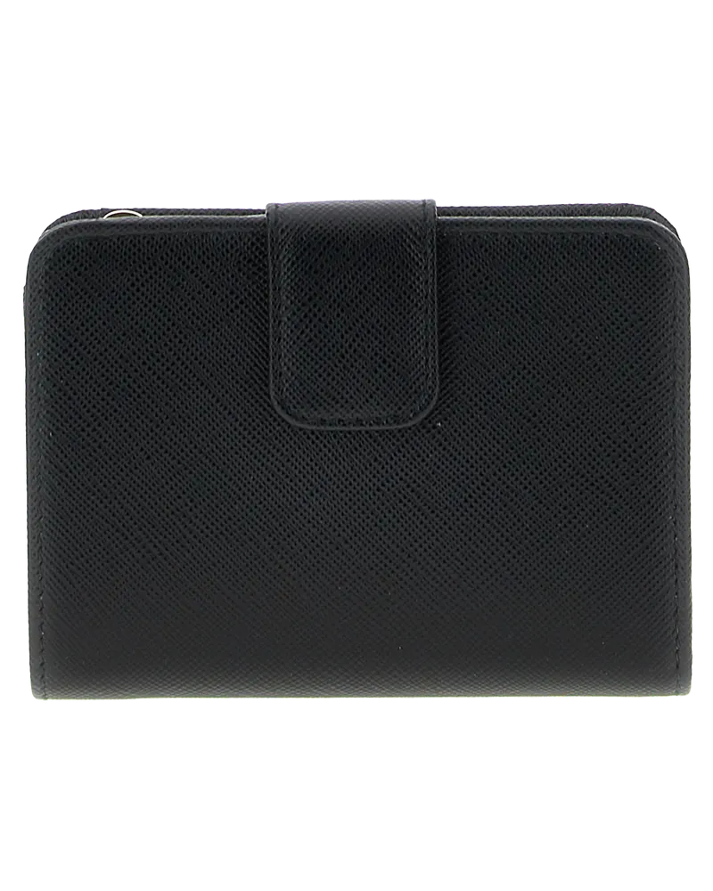 Prada Saffiano Leather Wallet — Black Black