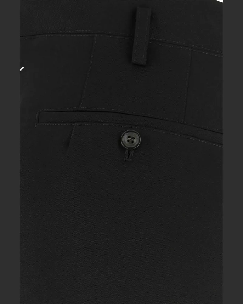 Maison Margiela Black Exterior: Wool Bermuda Short Black