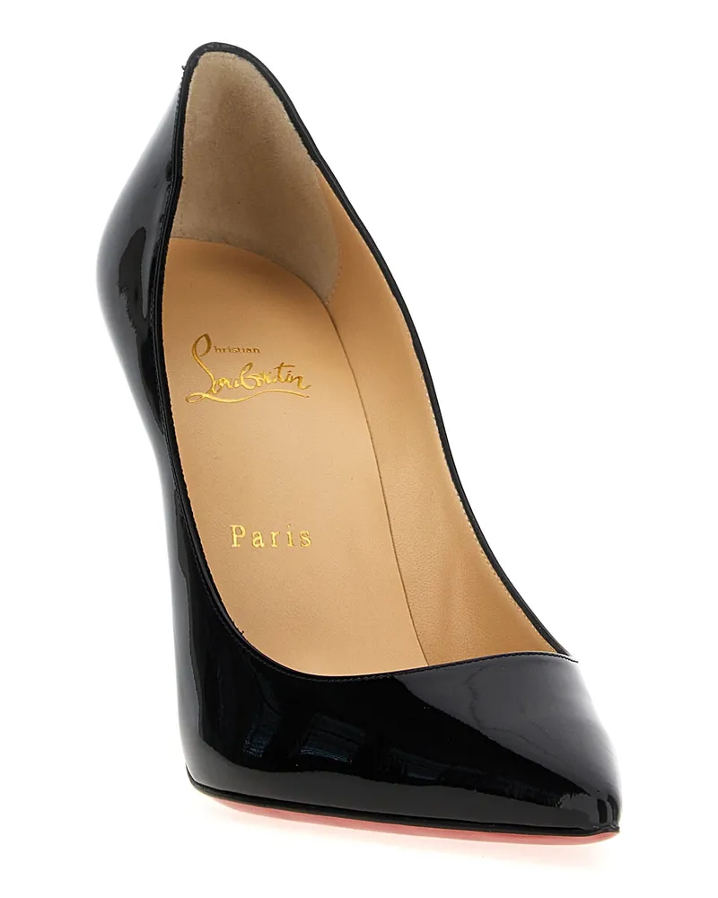 Christian Louboutin Women's Black Calfskin High Heel Pumps Black