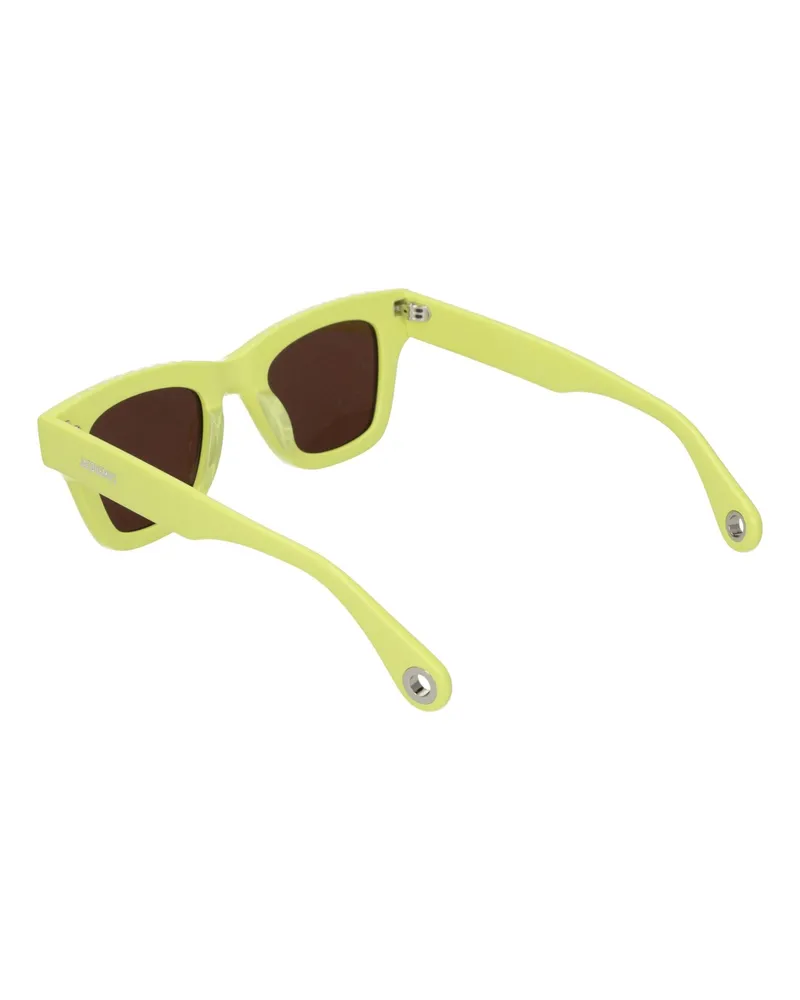 Jacquemus Women's Yellow Acetate Sunglasses Yellow