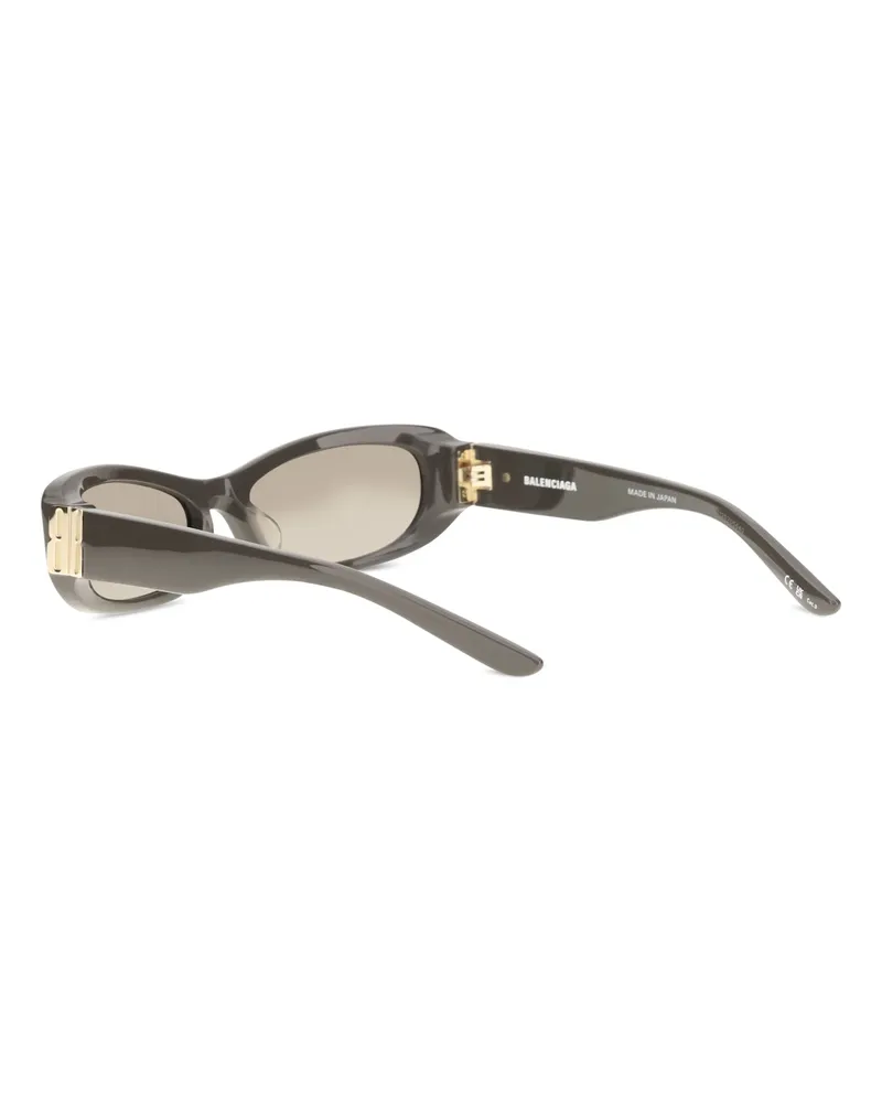 Balenciaga Men's Sunglasses Cosmo Rectangle Dark Chocolate Brown Acetate Brown