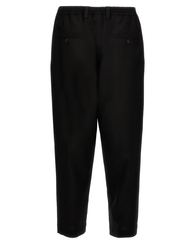 Marni Men's Black Virgin Wool Cropped Pants Black