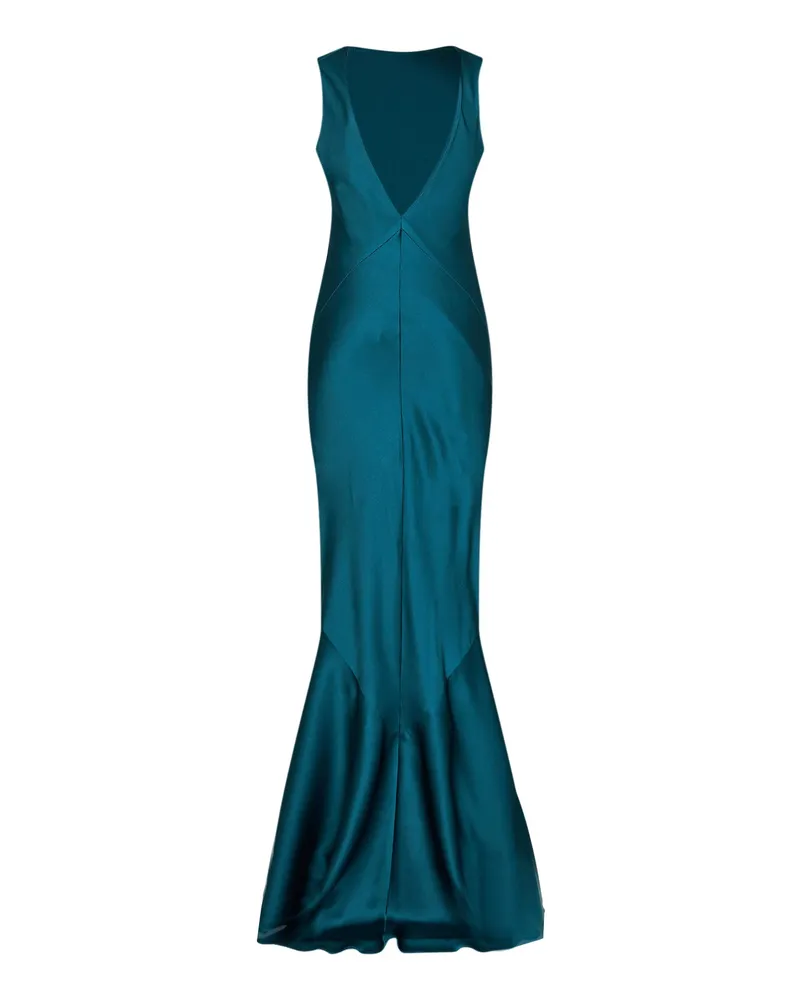 Max Mara Satin Acetate Dress — Green Green