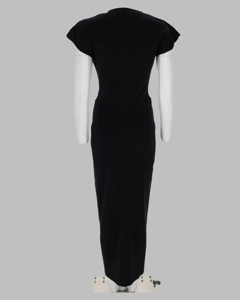 Isabel Marant Nadra Wrap Maxi Dress — Black Black