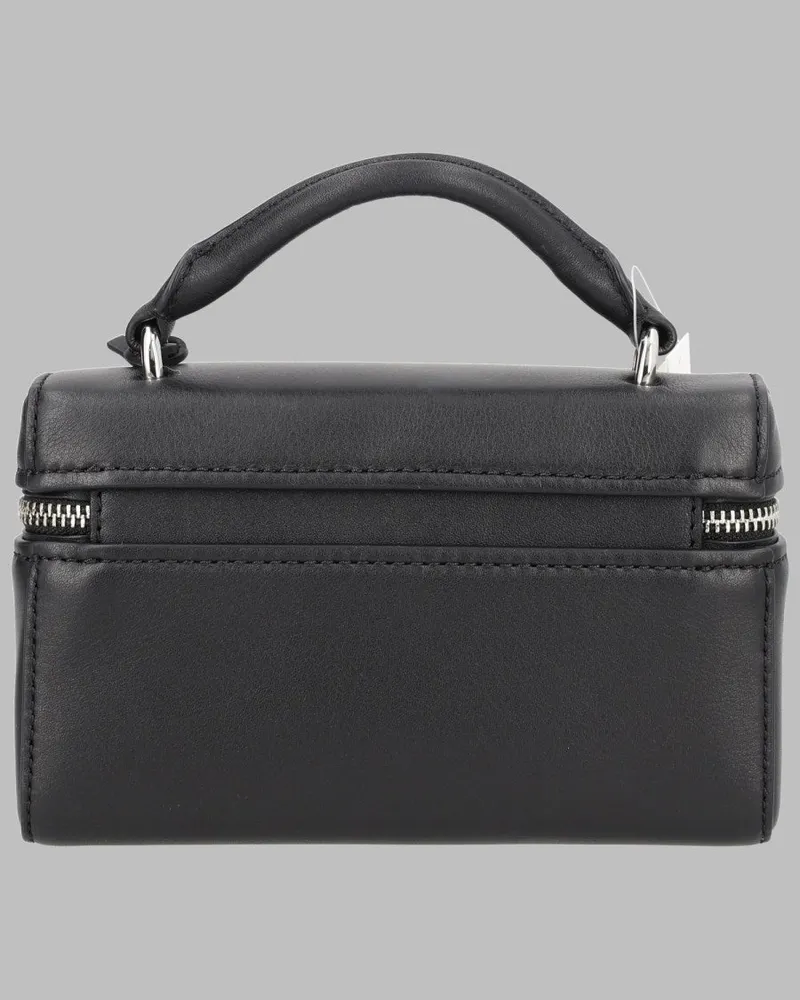 Michael Kors Jana Leather Shoulder Bag — Black Black