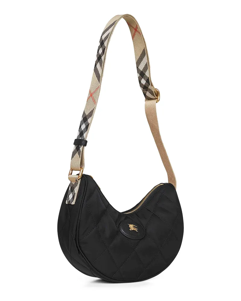 Burberry Quilted Nylon Crossbody Bag — Black Black