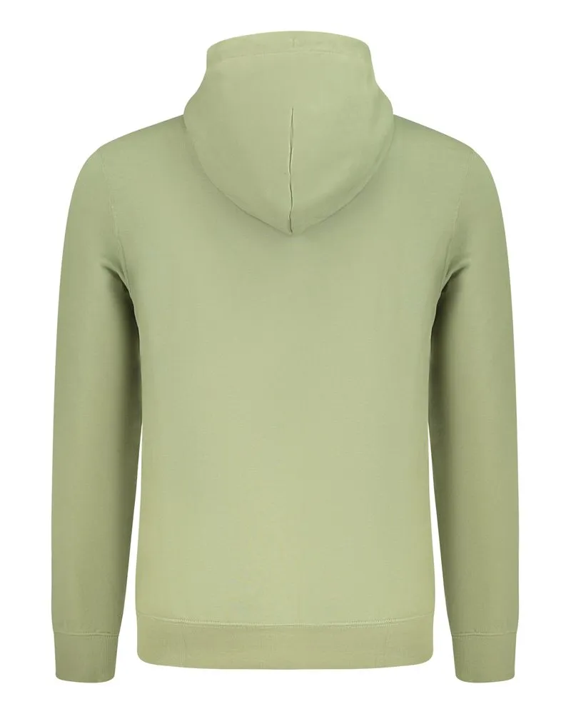 Calvin Klein Logo-Embroidered Cotton Hoodie — Green Green