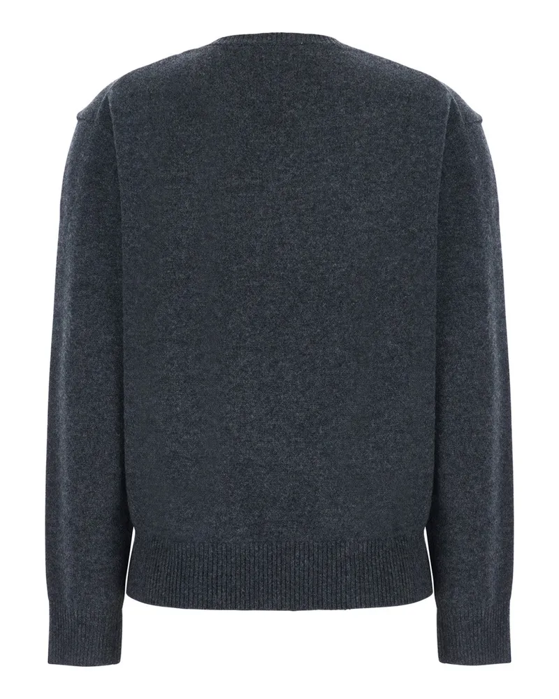 Dunst Wool and Cashmere V-Neck Sweater — Gray Gray