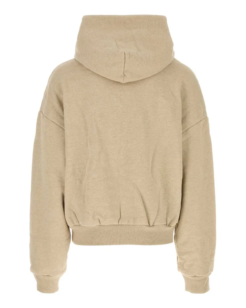 Entire Studios Unisex Beige Cotton Thermal Sweatshirt Taupe Exterior: Felpe Beige