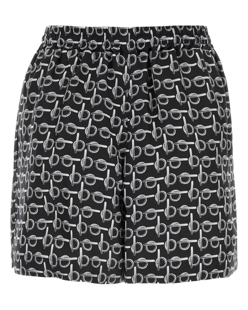 Burberry 8088641 B9593 Silverblack Exterior: Silk Short Black