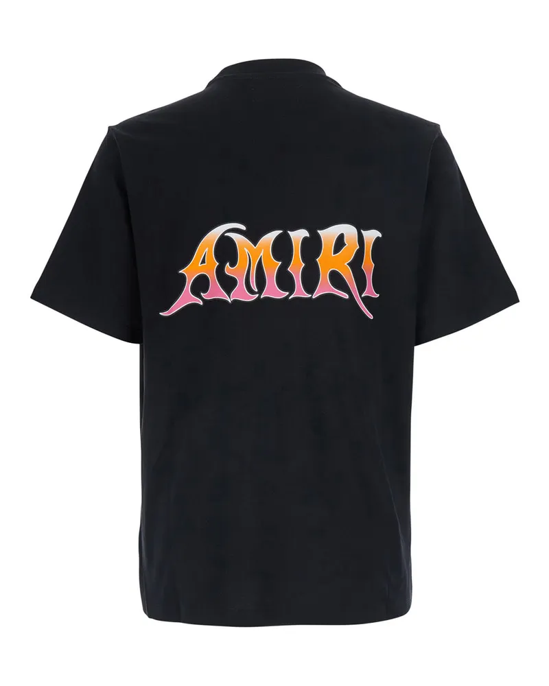 Amiri Men's T-Shirt Ma Surf Black Cotton T-Shirts And Polos Black