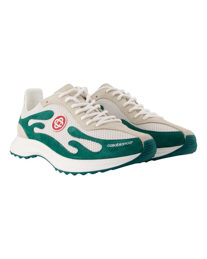 Casablanca Paris Men's Stade Sneaker -  Synthetic Green Shoes Green