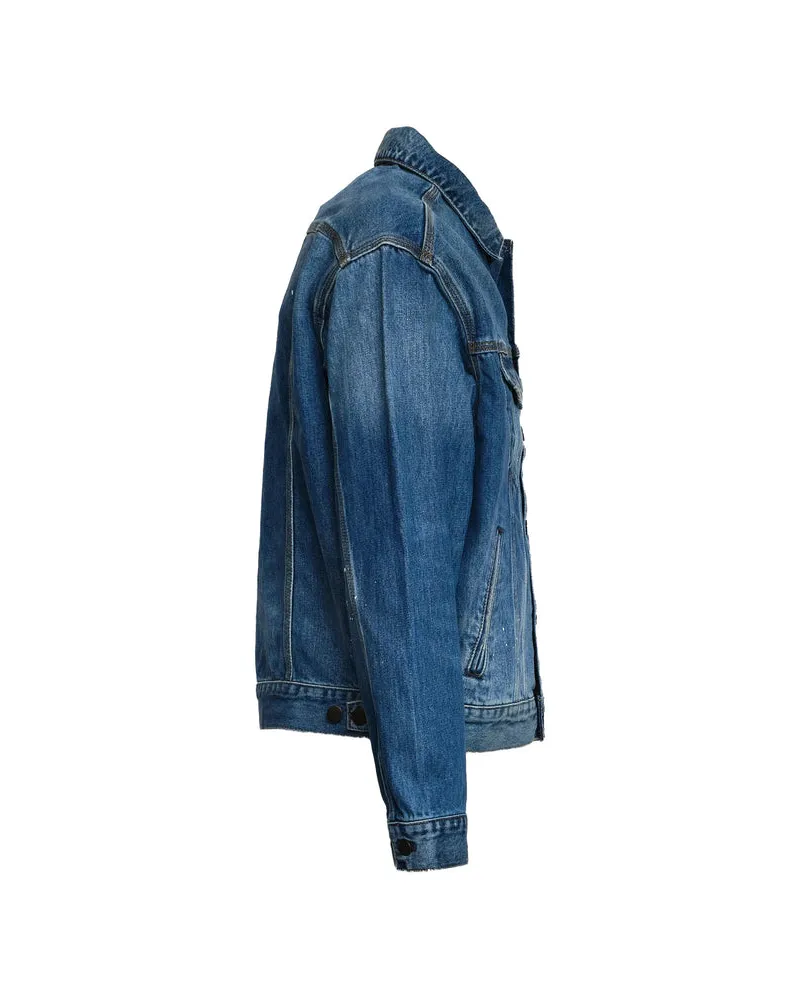 Carhartt WIP Button-Front Cotton Jacket — Blue Blue