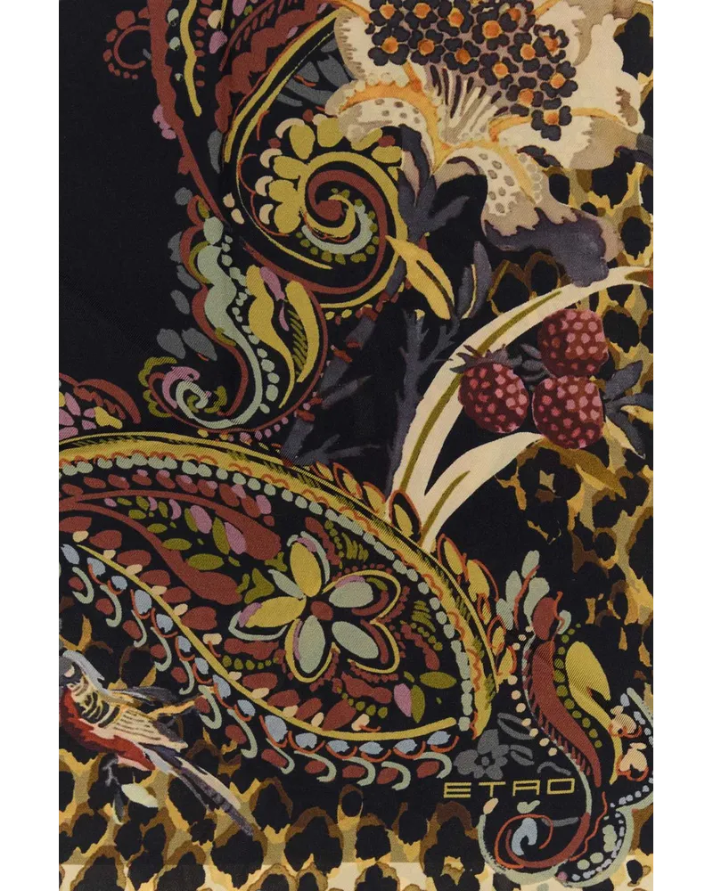 Etro Stola Scarf — Black Black