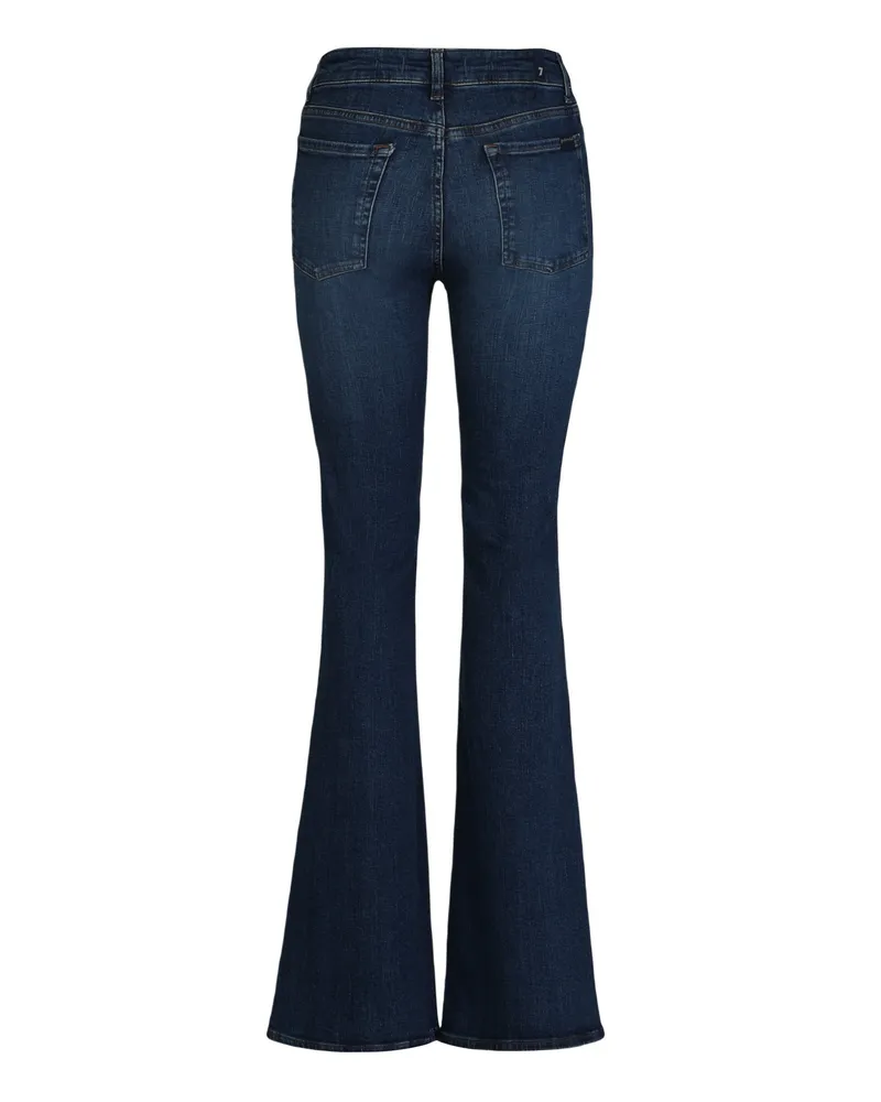 7 for all mankind Women's Bootcut Jeans Moonwater Cotton Flared Blue