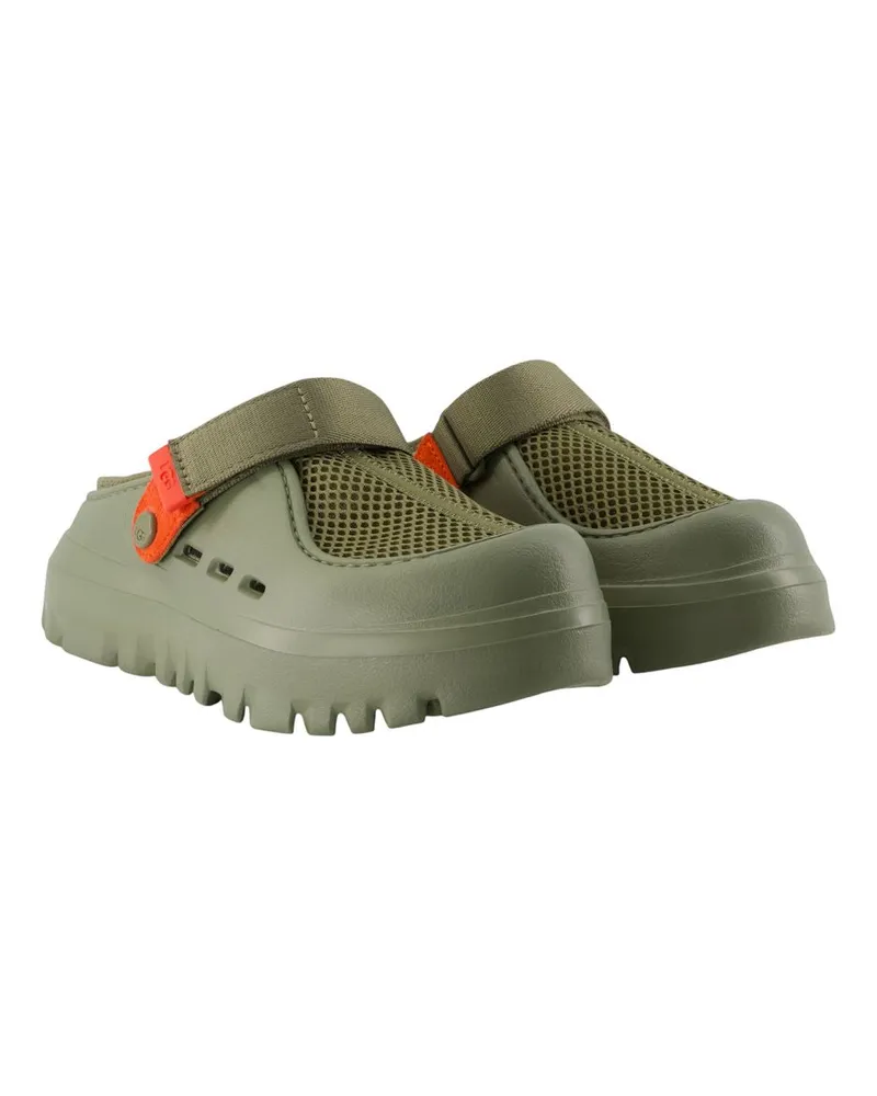 UGG Men's Peakmod Breathe Slides -  Synthetic Multicolor Shoes Flat-Shoes Green
